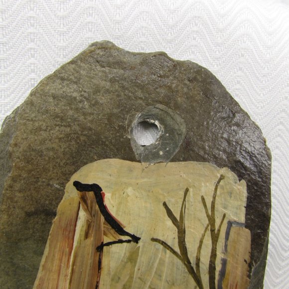 Pirates Alley New Orleans Hand Painted Rustic Slate Art Painting 3" x 6" - Picture 5 of 7